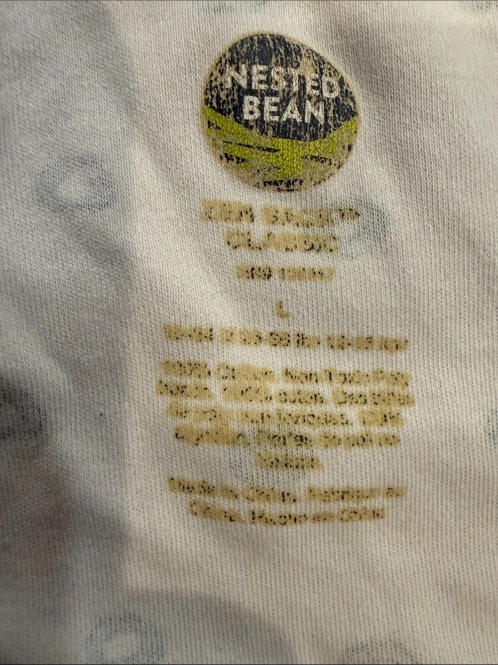 Nested Bean sleepsack size large.